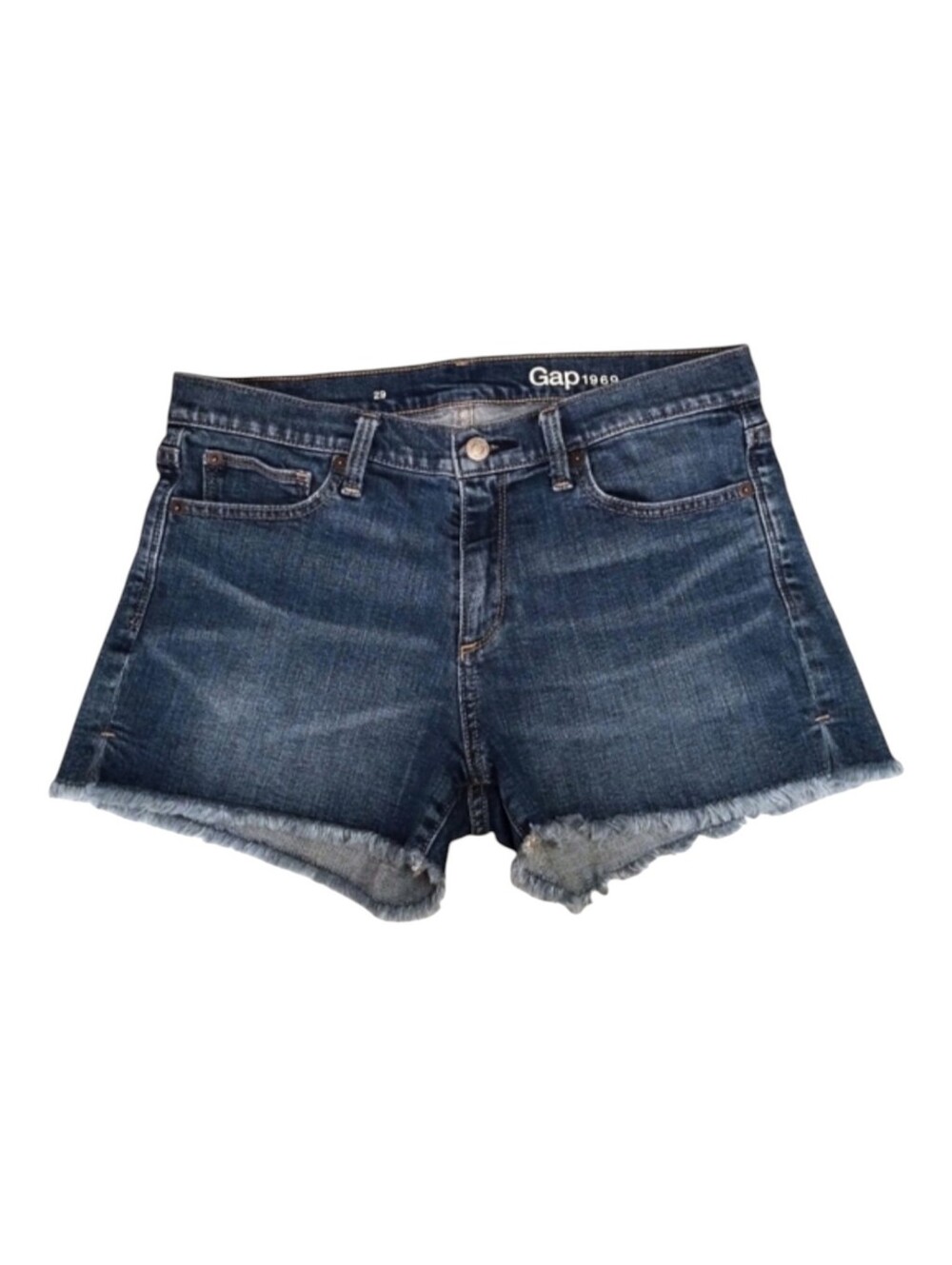 GAP 1969 Short Short Blue Jean Denim 29 Women's